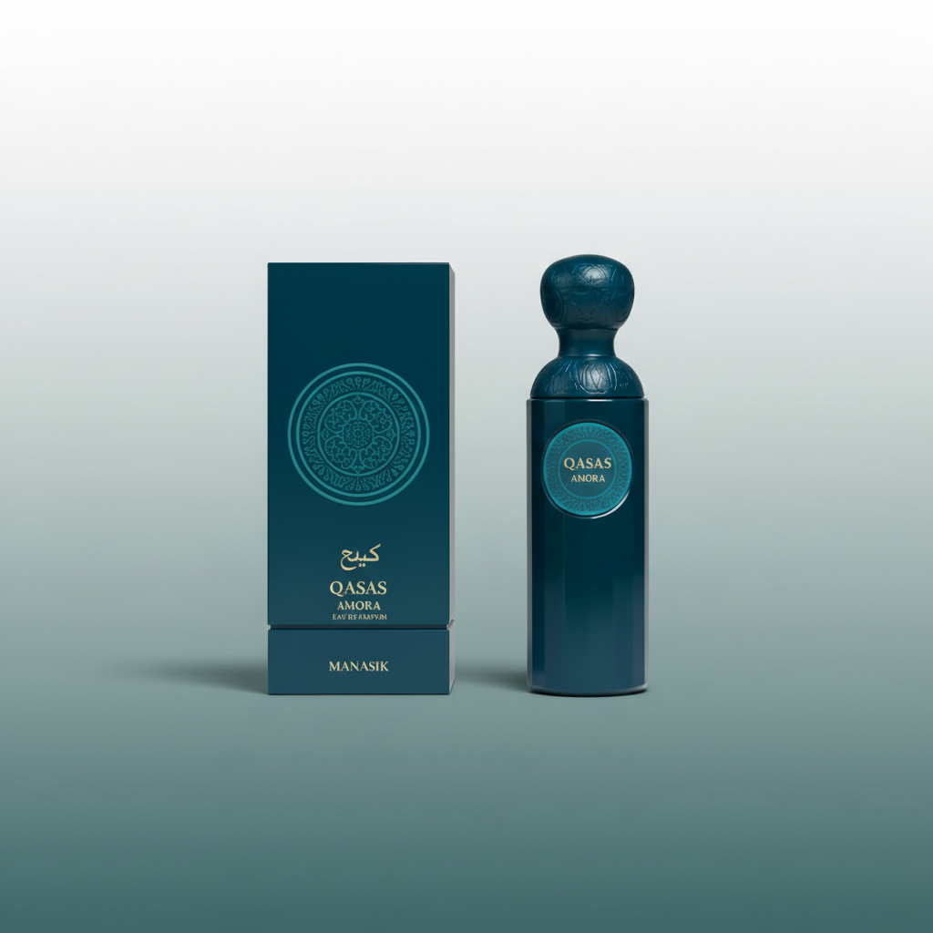 Qasas Amora with gradient background